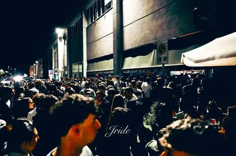 Il pubblico della serata visto dall'alto